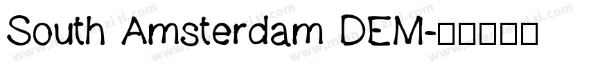 South Amsterdam DEM字体转换